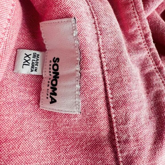 Sonoma button down salmon Color button down long sleeve  casual dress shirt  siz - Picture 8 of 9